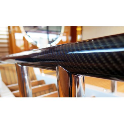 UMT Marine Carbon Fiber Boarding Stairs - 19" or 24" - 6 to 10 Steps