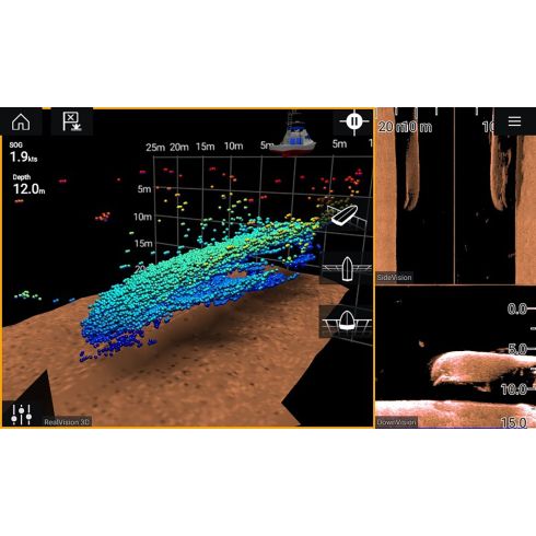 RV-200 RealVision 3D Bronze Through Hull Transducer 0°