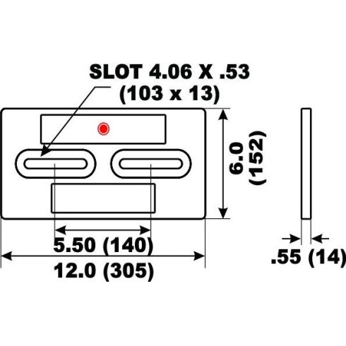 H404A Pacemaker Hull Anode (Replaces Z-404, A-90)