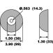 HD56A 0.4Kg Disc Anode (Replaces ZD56, AD56)