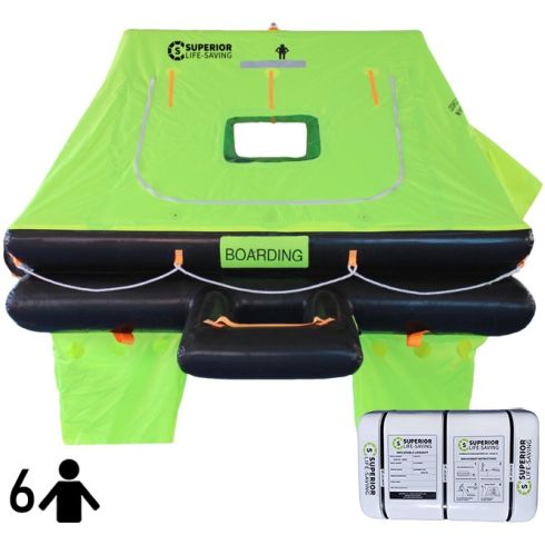 Wave Racer ISO Liferaft - 6 Person - Container