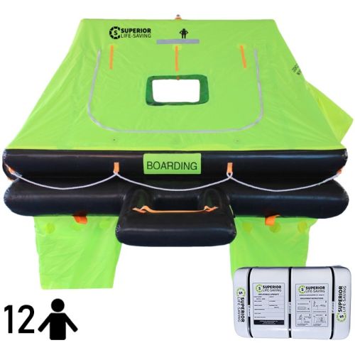 Wave Racer ISO Liferaft - 12 Person - Container