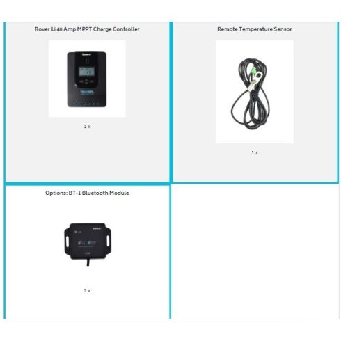 Renogy ROVER LI 40 AMP MPPT SOLAR CHARGE CONTROLLER