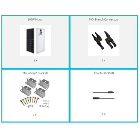 100 WATT 12 VOLT FLEXIBLE MONOCRYSTALLINE SOLAR PANEL