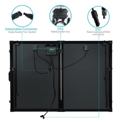 100 WATT 12 VOLT FLEXIBLE MONOCRYSTALLINE SOLAR PANEL