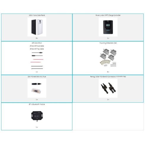 100 WATT 12 VOLT FLEXIBLE MONOCRYSTALLINE SOLAR PANEL