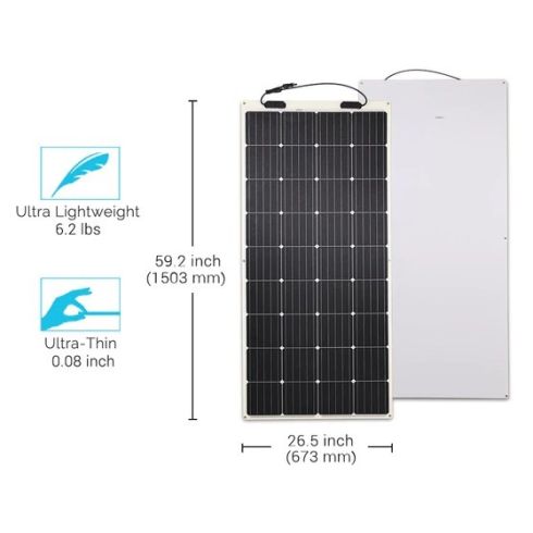 Renogy 175 Watt 12 Volt Flexible Monocrystalline Solar Panel