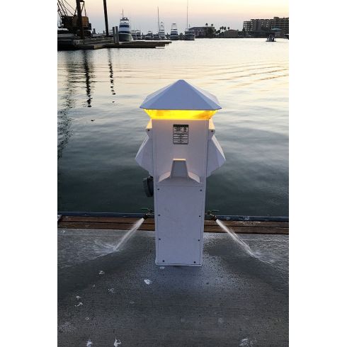 Harbor Light SS with 1-30A Receptacle and 3/4" Water Valve