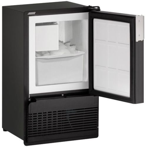 U-line 14" Black Marine Crescent Ice Maker - 230V