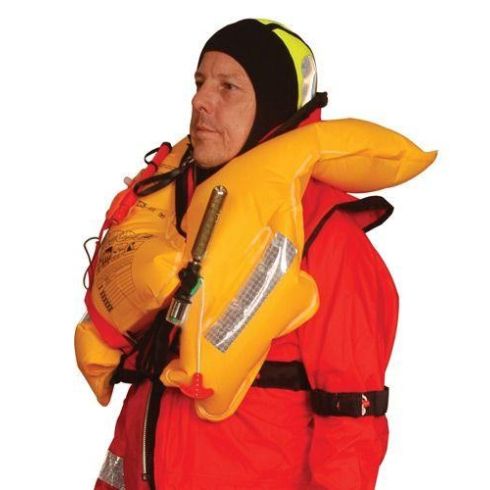 Challenger Flexi-Wing 150 SOLAS Life Jacket Automatic - Orange PVC