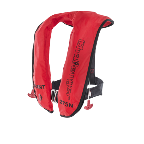 Challenger Interlock 275 SOLAS Life Jacket - Automatic - Red Nylon - Harness