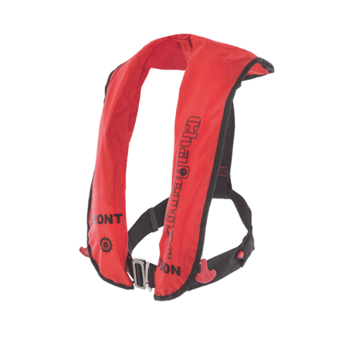 Chaleco Salvavidas Challenger Flexi-Wing 150 SOLAS - Automático - Nylon rojo - Arnés