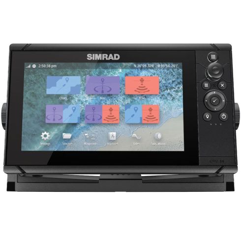 Pantalla Multifunción Simrad Cruise 9 US Coastal con Transductor de Montaje en Popa 83/200