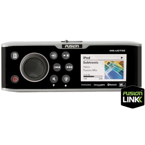 Base Universal FUSION MS-UD755 AM / FM / SIRIUS / Bluetooth - Estéreo de 4 Zonas