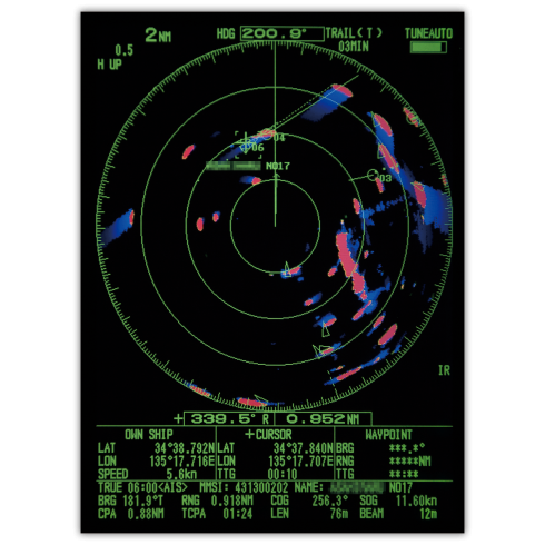 Furuno 1815 8,4" LCD Color 19" 4kW Radar con Cable de 10 M