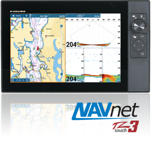 Furuno NavNet TZtouch3 MFD de 12" con sonda CHIRP de doble canal de 1kW con GPS interno