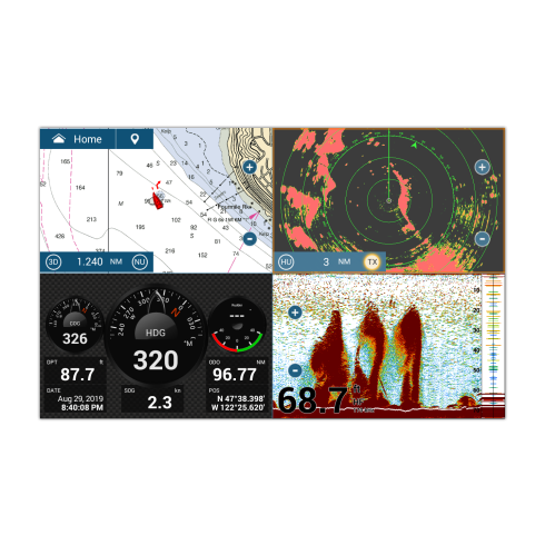 Furuno NavNet TZtouch3 19" MFD w/ 1kW Dual Channel CHIRP Sounder