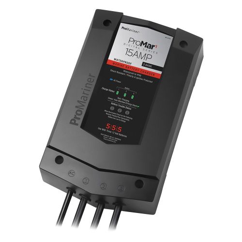 ProMariner ProMar1 DS Digital - 15 Amp - 3 Bank Charger