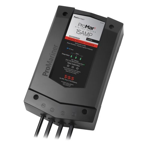 ProMariner ProMar1 DS Digital - 15 Amp - 3 Bank Charger | 31515