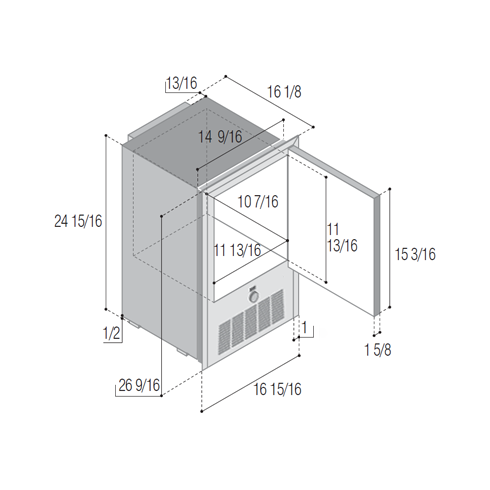 Vitrifrigo IMHYDIXN2-F  Ice Maker - 220v