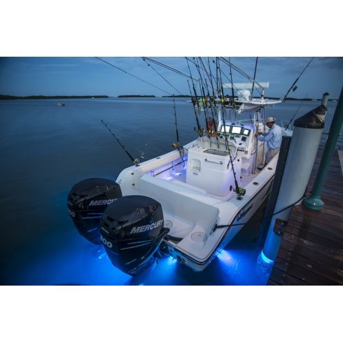 Shadow Caster SCR-24 Underwater LED Lights - Blue and White Color Changing - Up to 10,000 Lumens