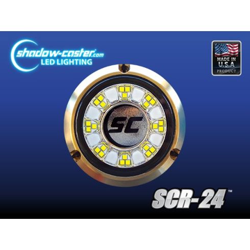 Shadow Caster SCR-24 Underwater LED Lights - Blue and White Color Changing - Up to 10,000 Lumens