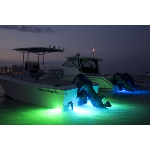 Shadow Caster SCR-16 Underwater LED Lights - Aqua Green Single Color