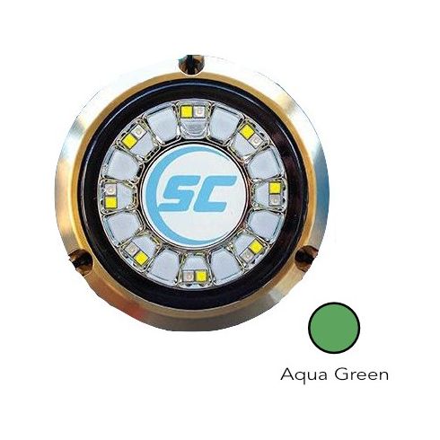 Shadow Caster SCR-16 Underwater LED Lights - Aqua Green Single Color