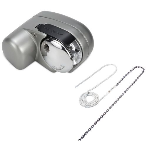 Paquete de molinete Quick Genius GP2 1200 con anclaje - 250 W - 12 V - 30 - Cadena de 8 mm - Cuerda 130