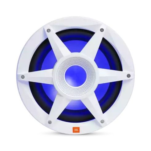 Subwoofer Marino JBL MW1000 de 10” - Blanco con Iluminación RGB