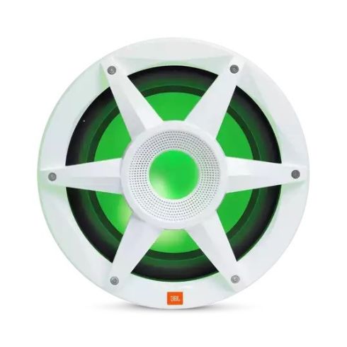 Subwoofer Marino JBL MW1000 de 10” - Blanco con Iluminación RGB