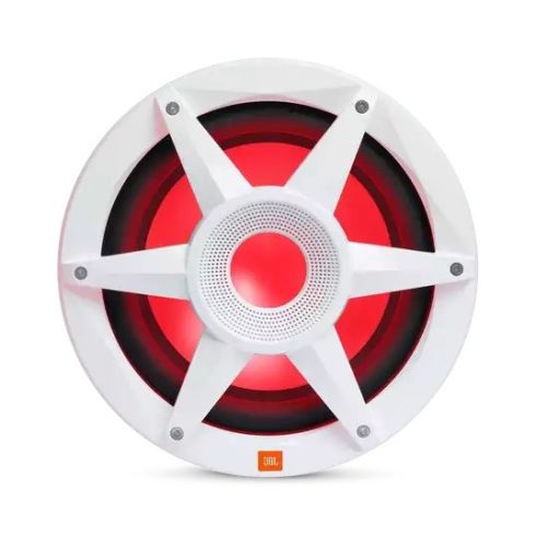 Subwoofer Marino JBL MW1000 de 10” - Blanco con Iluminación RGB