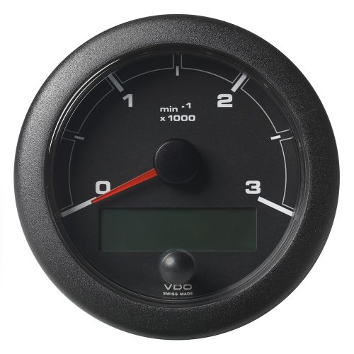 Veratron Tachometer 3000 RPM - Black Dial & Bezel | A2C1065660001