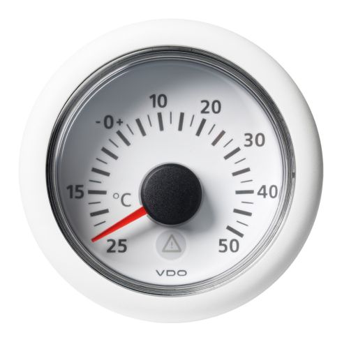 Termometro de Temperatura Exterior Veratron ViewLine de 2-1/16" (52 mm) - -25° a +50°C - Blanco