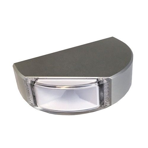 Lumitec Surface Mount Navigation Light - Classic Aluminum - Port Green