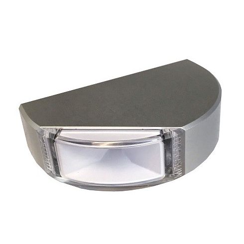 Lumitec Surface Mount Navigation Light - Classic Aluminum - Port Green