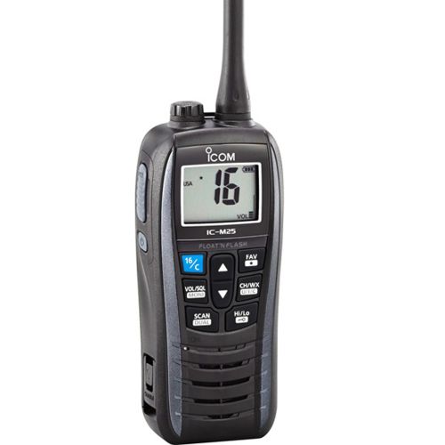 Icom M25 Floating Handheld VHF Marine Radio - Metallic Gray | M25 61