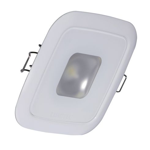 Lumitec Square Mirage Down Light - Warm White Dimming, Hi CRI - White Bezel | 116129