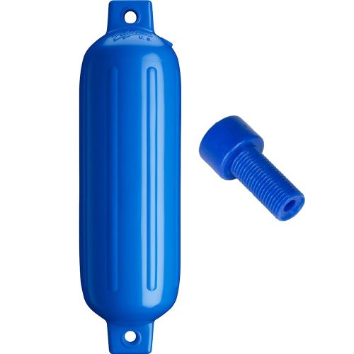 Defensa Polyform G-3 Twin Eye 5.5" x 19" (14 x 48 cm) - Azul con Adaptador de Aire