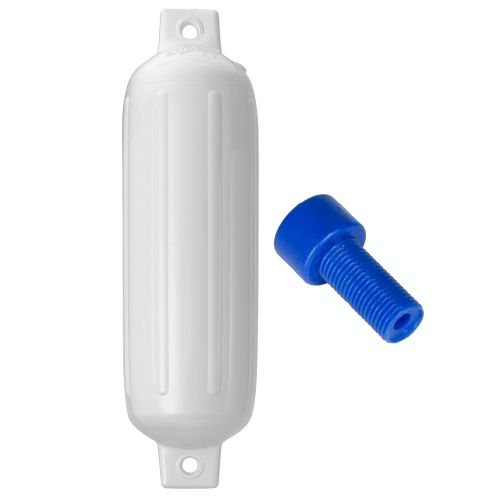 Defensa Polyform G-3 Twin Eye 5.5" x 19" (13.9 x 48 cm) - Blanco con Adaptador de Aire