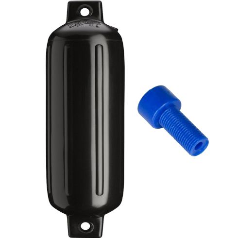 Polyform G-4 Twin Eye Fender 6.5" x 22" - Black w/Air Adapter | G-4-BLACK