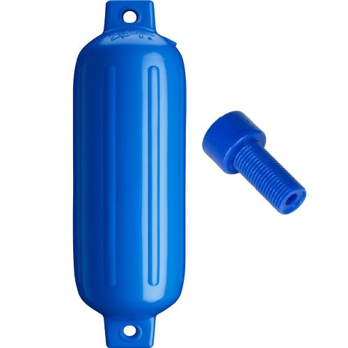 Defensa Polyform G-4 Twin Eye 6.5" x 22" (16.5 - 55 cm) - Azul con Adaptador de Aire