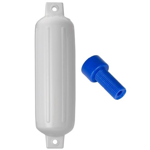 Defensa Polyform G-4 Twin Eye 6.5" x 22" (16.5 - 55 cm) - Blanco con Adaptador de Aire