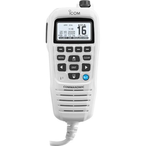 Icom HM195GW Command Mic IV White Second Station | HM195GW