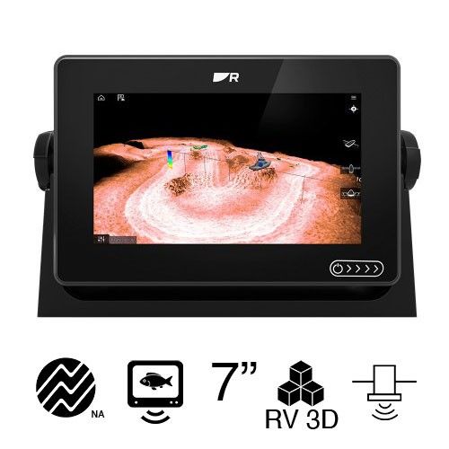 Raymarine Axiom+ Plus 7 RV - Pantalla Multifunción/Sonda de 7" con Transductor RV-100 T/M y Carta Navionics+