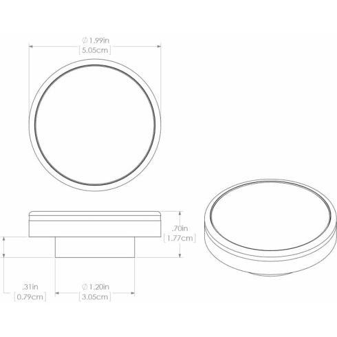 Lumitec Halo - Flush Mount Down Light - Brushed Finish - White Non-Dimming | 112803