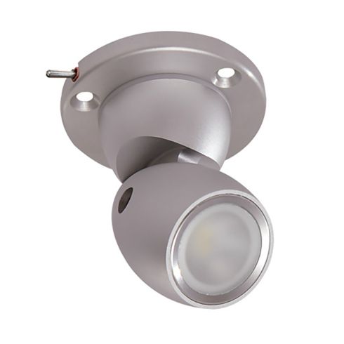 Lumitec GAI2 White Light - Heavy-Duty Base w/Built-In Switch - Brushed Housing