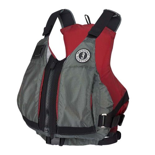 Mustang Womens Rebel Foam Vest - Grey / Red - Smal l/ Medium | MV7051-9-S/M-216