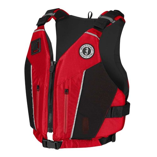 Mustang Java Foam Vest - Red / Black - Medium / Large | MV7113-123-M/L-216