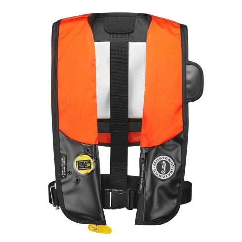 Chaleco Mustang HIT PFD Inflable para el Cumplimiento de la Ley - Naranja/Negro - Manual